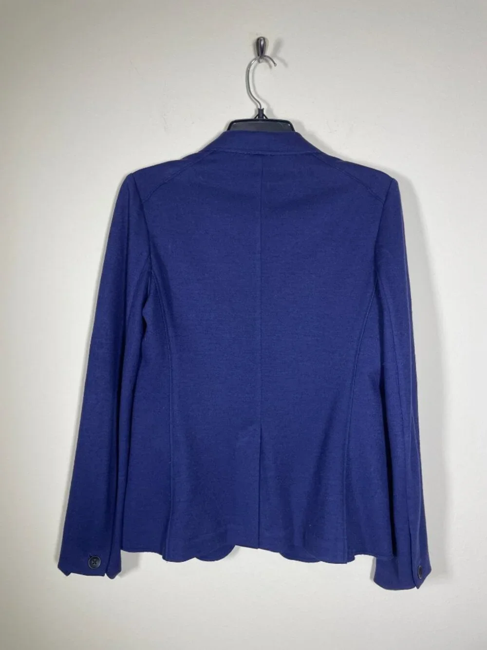 Rag Bone Jacket Womens 2 Navy Wool Knit Club Blazer Single Breasted USA Made!